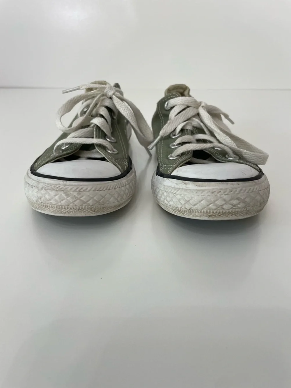 Converse All Star Low-Top Light Green Canvas Sneakers Kids 13Y Streetwear Indie
